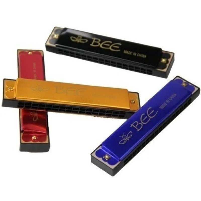 Gaita De Boca Harmônica Diatônica Bee 16 Furos 32 Tons