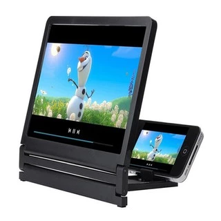 Mini Projetor De Celular Tela 3D Lupa Dobrável Hd Ampliar Suporte De Telefone