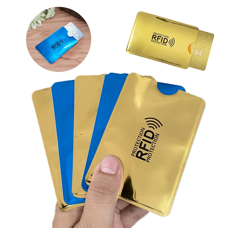 5 Pçs Protetor de cartão anti-fraude RFID bloqueador de aproximação ...