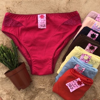 Kit Calcinhas cintura alta de algodão cotton Grande Confortavel