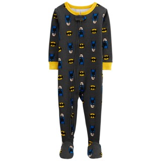 Macacão Infantil Carter's Batman com Pezinho Antiderrapante Tamanhos 2T 3T 4T 5T em Oferta na Shopee