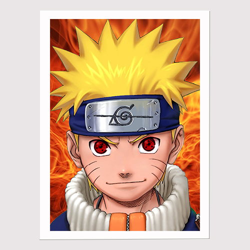 Quadro Decorativo Naruto Clássico Anime 33x43cm