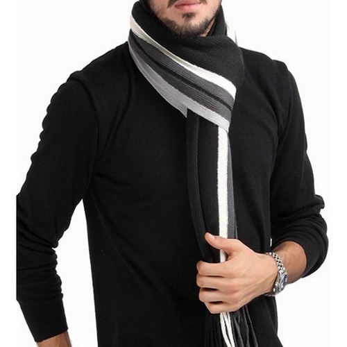 Cachecol Pashmina Xale Homem Clássico Lã Scarf Masculino