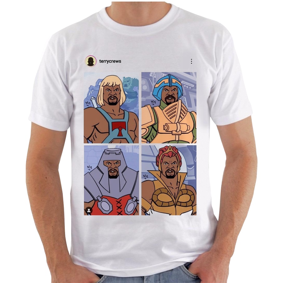 Camiseta Temática 100% Poliéster - He-man - Terry Crews | Shopee Brasil