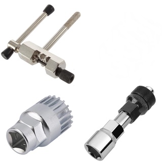Kit Chave De Bike Extrator Corrente Pedivela Movimento Central