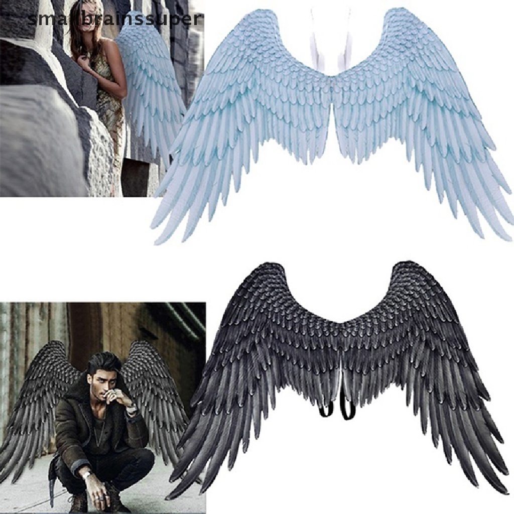 Smallbrainssuper Cosplay Asa Mistress Maluco Asas De Anjo Maligno Fantasias De Halloween Decoração SBS