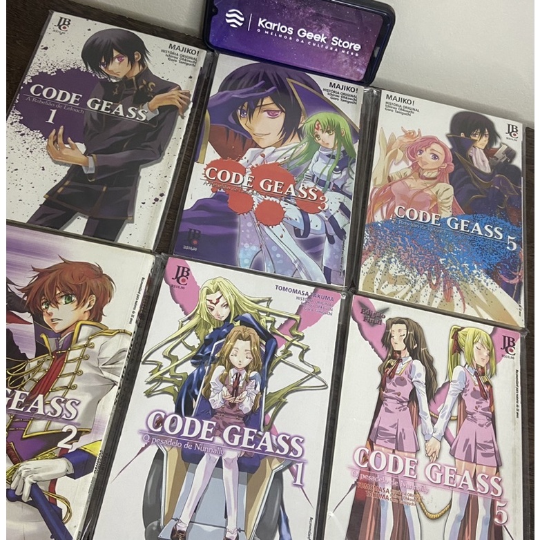 Coleção: Code Geass - A Rebelião de Lelouch (08 volumes)