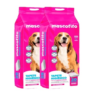 Combo 2 Tapete Higiênico Mascotito 82x60cm C/30 Unidades