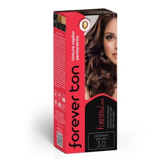 Tinta de Cabelo Forever Ton 3.0 Castanho Escuro
