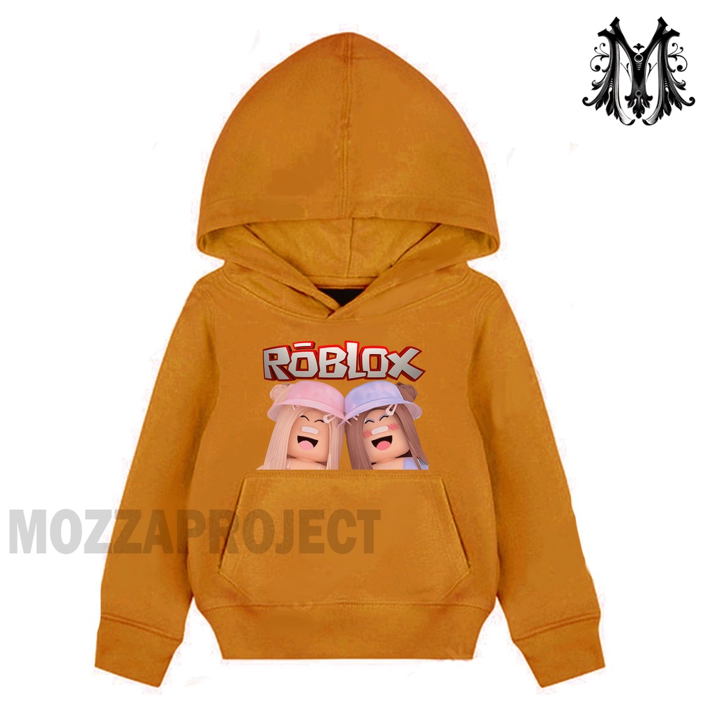 Roblox Meninos e Meninas de Meia Idade Primavera e Outono Hoodie Sweater-1