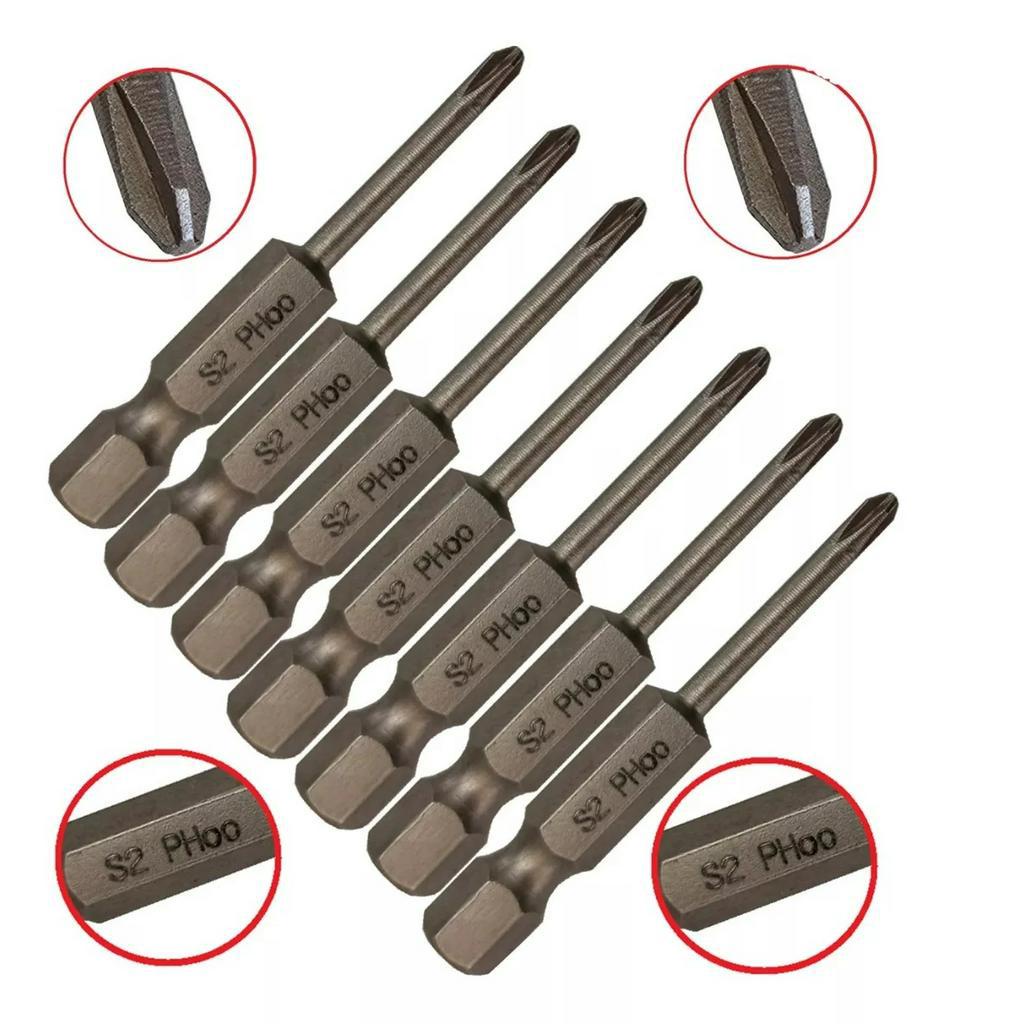 7 Ponteiras Bits Philips De Precisão Para Eletrônica Ph00 x 50mm ...