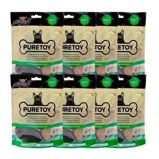 Combo 8 Cascos Bovinos Caes Puretoy Com 3 Peças Cada