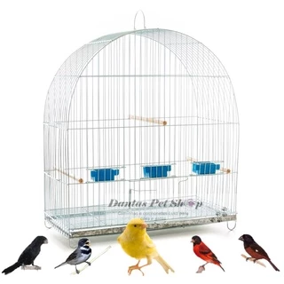 Gaiola Arco N.o 7 Bicudo Canário Zincada Para Criador 45x47x25cm -G12