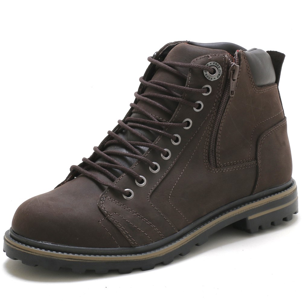bota coturno couro legitimo adventure cano m dio solado de