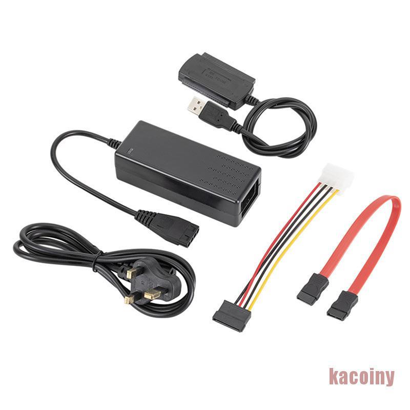 [KCY] Cabo Conversor Adaptador USB 2.0 Para IDE SATA HD De 2,5 3,5 Polegadas