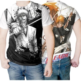 Camisa Camiseta de Anime Bleach Ichigo Unissex