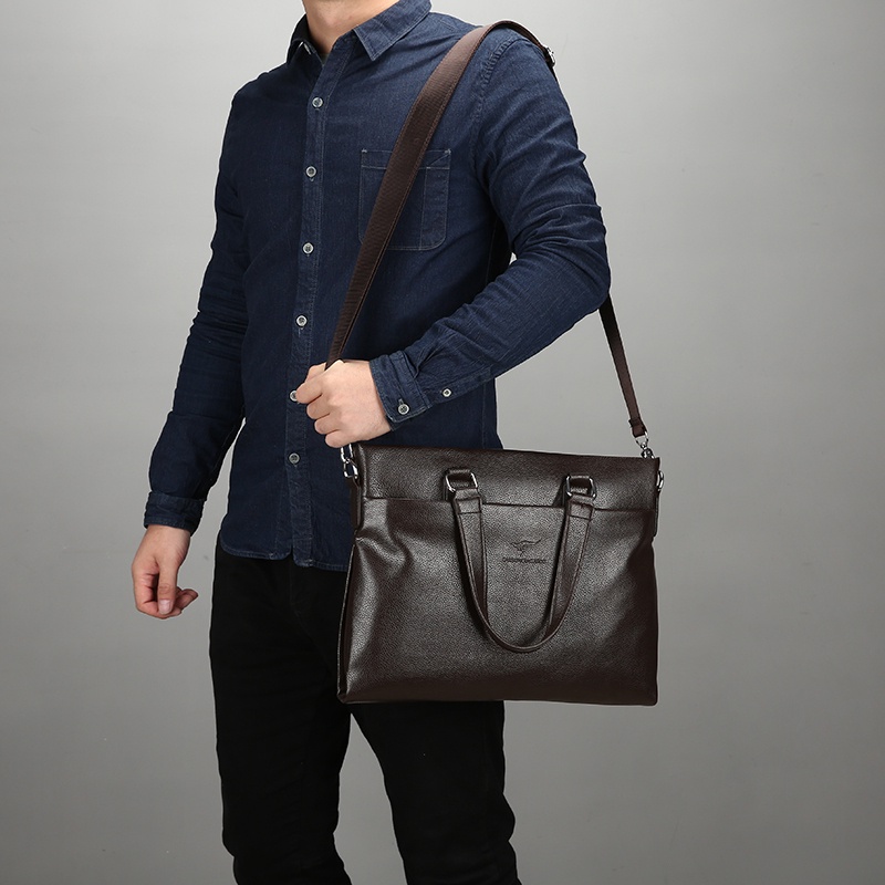 Bolsas Masculinas de Negócios Pastas Bolsas Mensageiras da Moda Presentes para o Dia dos Pais