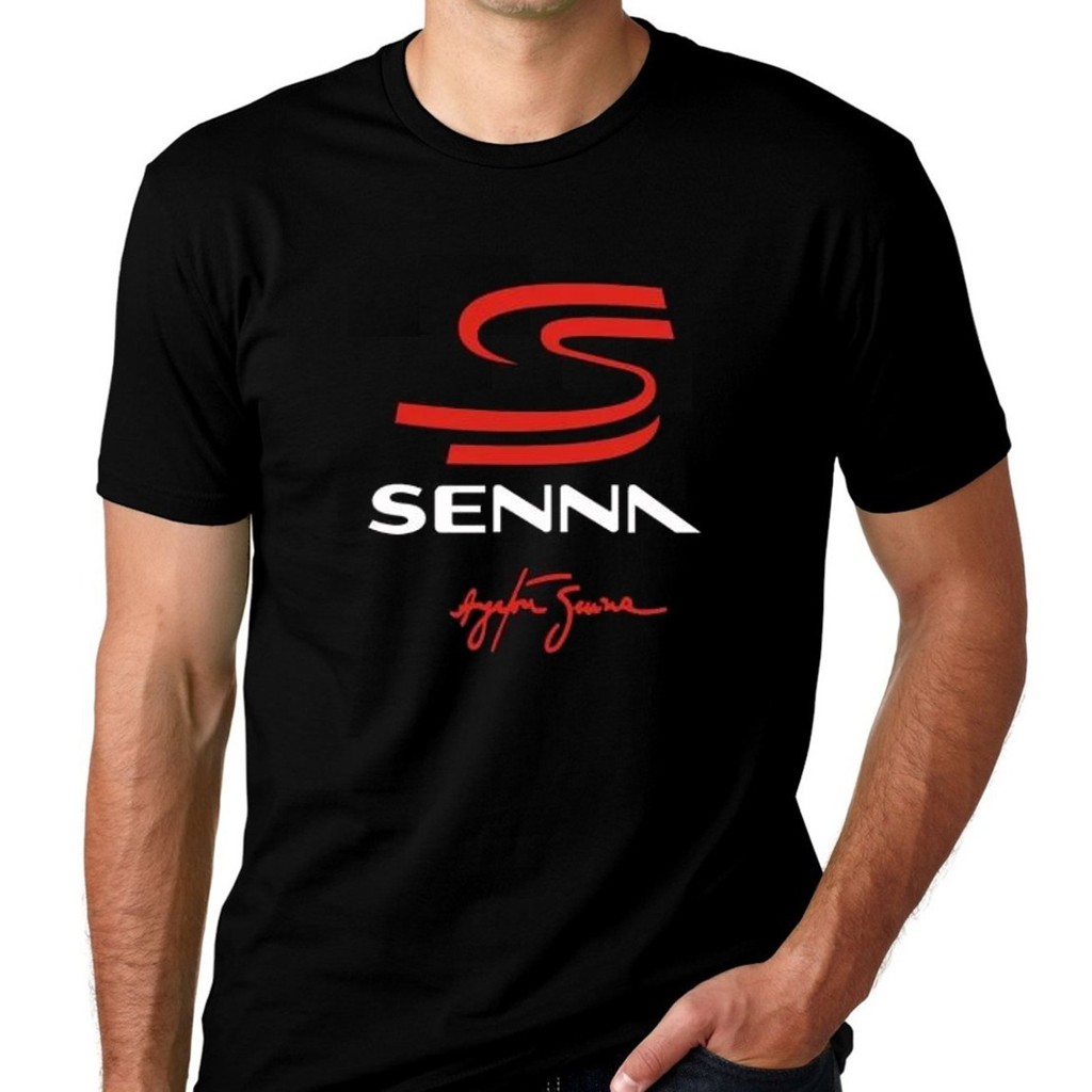 Camiseta Masculina F Ayrton Senna Corrida Camisa Formula Shopee Brasil