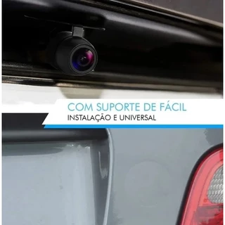 Câmera De Ré Borboleta Carro Auto Estacionamento Universal Automotiva Colorida Suporte Buttlerfly
