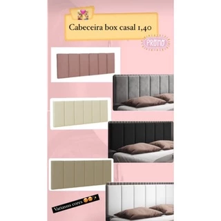 Cabeceira Itália Painel Estofado para Cama Casal Box 1,40 Dobrável - Varias Cores