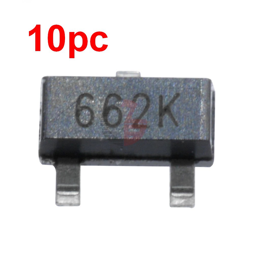 10pc 662K Regulador Tensão 3.3V XC6206P332MR Transistor SOT23 Shopee