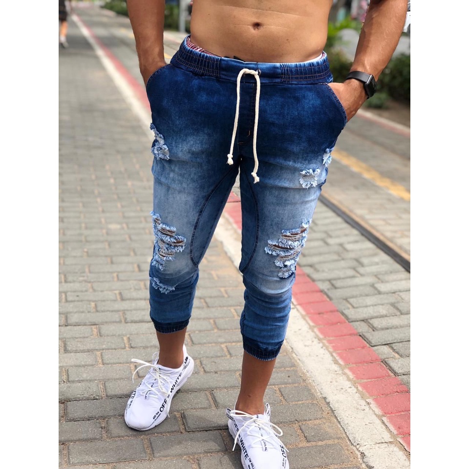 Calça Jogger Masculina Jeans Street