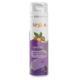 Shampoo Limpeza Vita Seiva Óleo Argan Preparação Para Nutrição 300ml