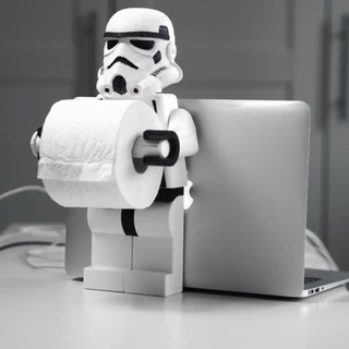 Suporte para papel higiênico Stormtrooper Lego