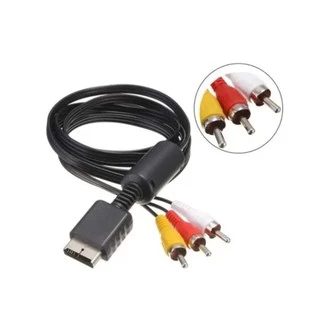 Cabo Av Audio e Video Rca Para Playstation 1, Ps2 E Ps3