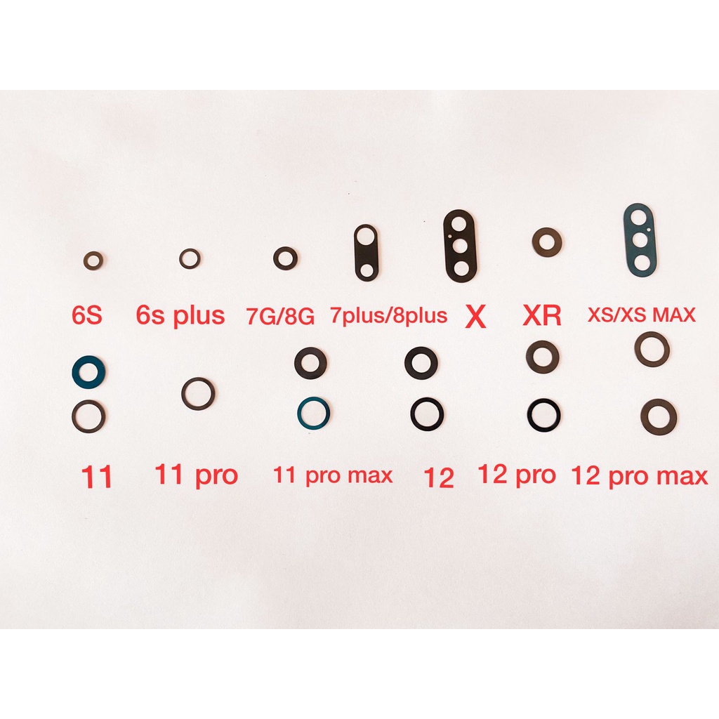 Lente De Vidro Da Câmera Traseira Modelos Variados Iphone (6S, 6S Plus, 7G/8G, 7 Plus/ 8 Plus, X, Xr, Xs/Xs Max, 11 (Par), 11 Pro, 11 Pro Max (Par), 12 (Par), 12 Pro (Par), 12 Pro Max (Par) ) Pronta Entrega