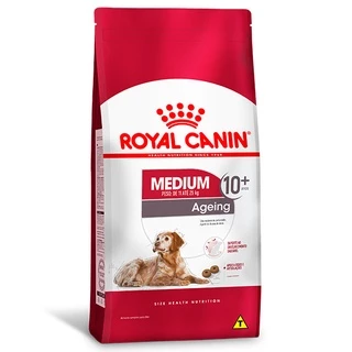 Ração Royal Canin Medium Ageing 10+ para Cães Idosos de Raças Médias com 10 anos ou mais de idade - 15Kg