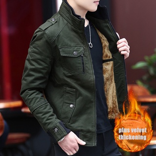 Jaqueta masculina de inverno bonitas plus veludo espessantes M-4XL