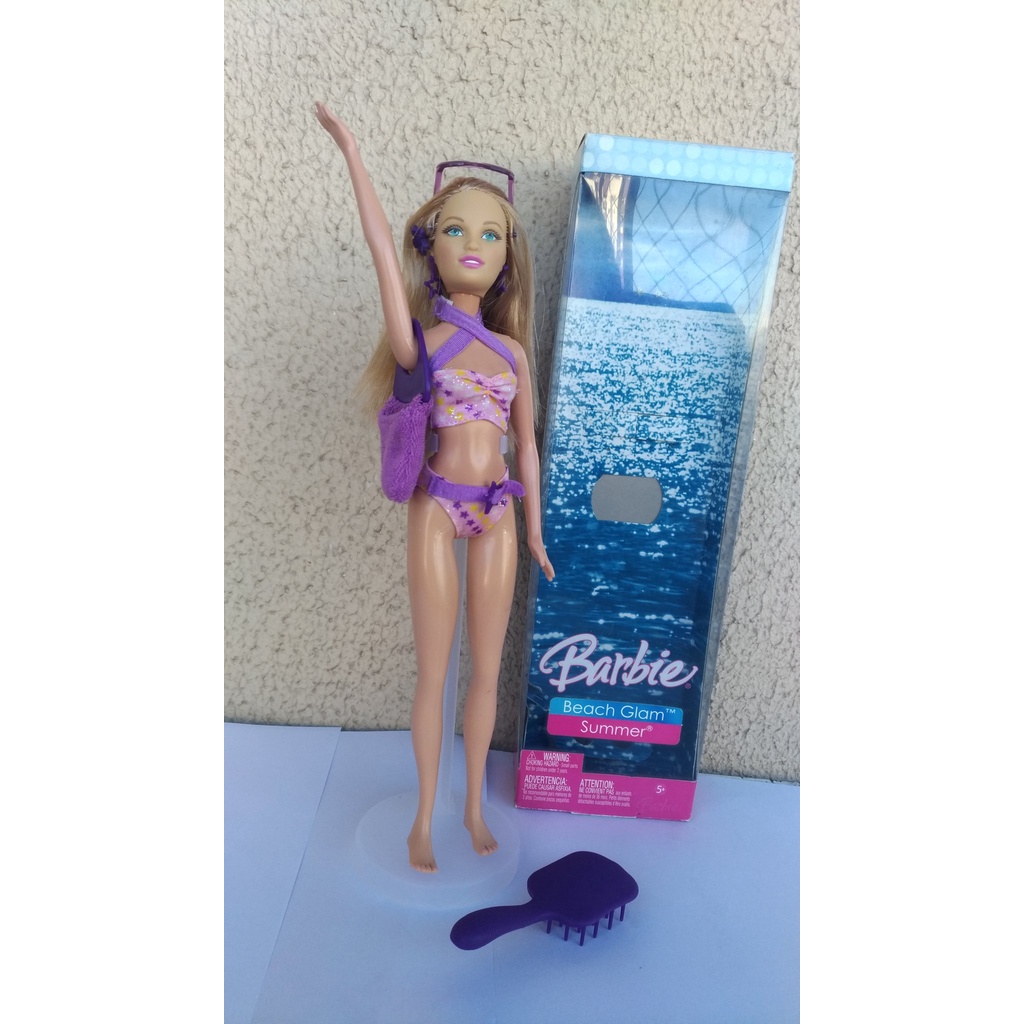 Barbie summer hot sale beach doll