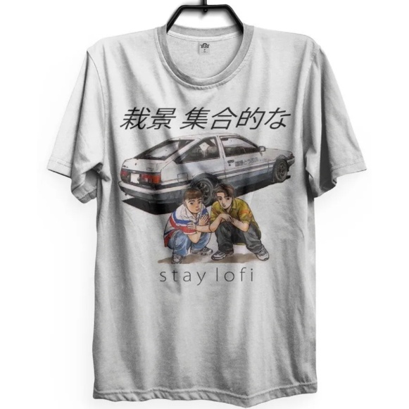 Camiseta Camisa Anime Drift Initial D Stay Lofi Takumi Itsuki Ae86