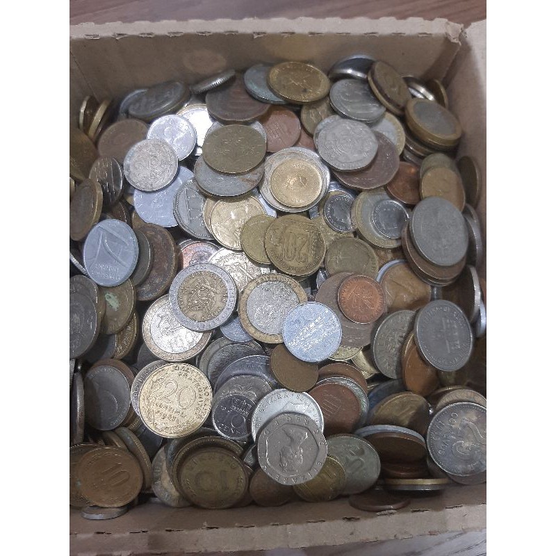 lote com 10 moedas variadas Países diferentes