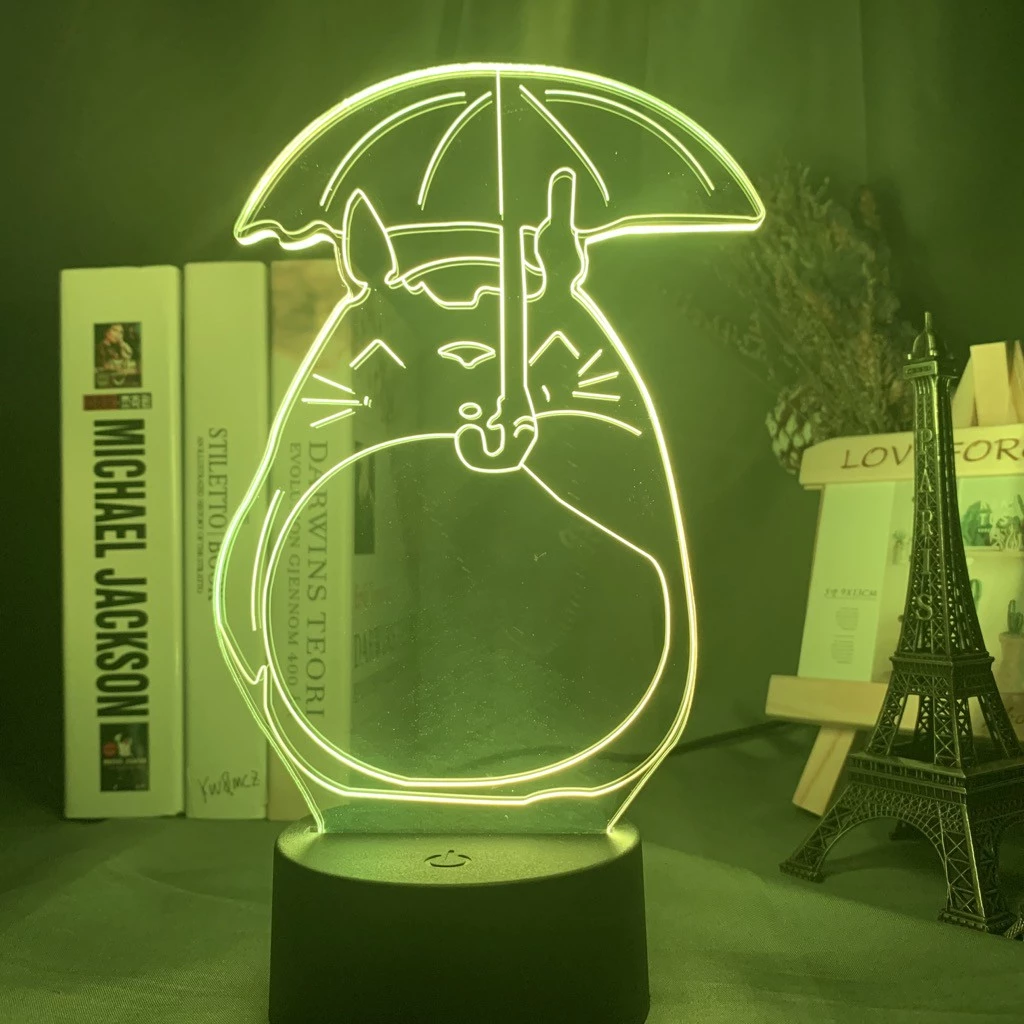 Anime Totoro Figure Lâmpada Led Noturna Jagermeister