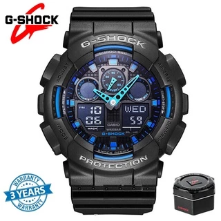 Casi @ o G-Shock GA-100 Relógio Esportivo GA100 Homens Mulheres Digital De Quartzo À Prova D'água y893