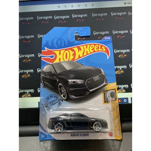 Carrinho Hot Wheels: Audi RS 5 Coupe Preto (R476K) Hw Turbo