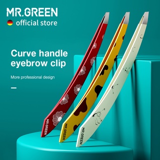 MR.GREEN Curva Alça Sobrancelhas Pinças Profissionais Cabelos Finos Extrator Ferramentas De Maquiagem De Aço Inoxidável Beleza Grampos De Remoção