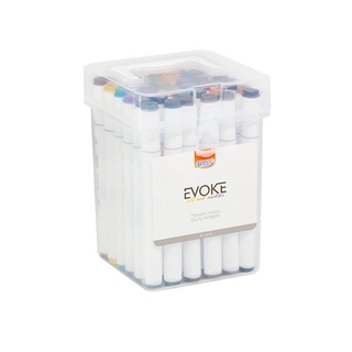 Caneta Artística BRW Evoke Dual Marker c/ 36 Cores