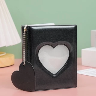 Kpop Cartão Binder 3 Polegada Álbum De Fotos Oco Do Amor Coração Modelo Photocard Titular Xadrez Instax Livro Coletar em Oferta na Shopee