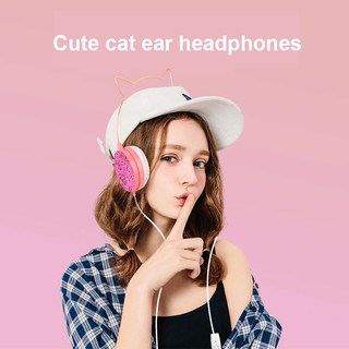 Headphone orelha de gato 03651-ylfs-22 c/microfone teen deslumbrante