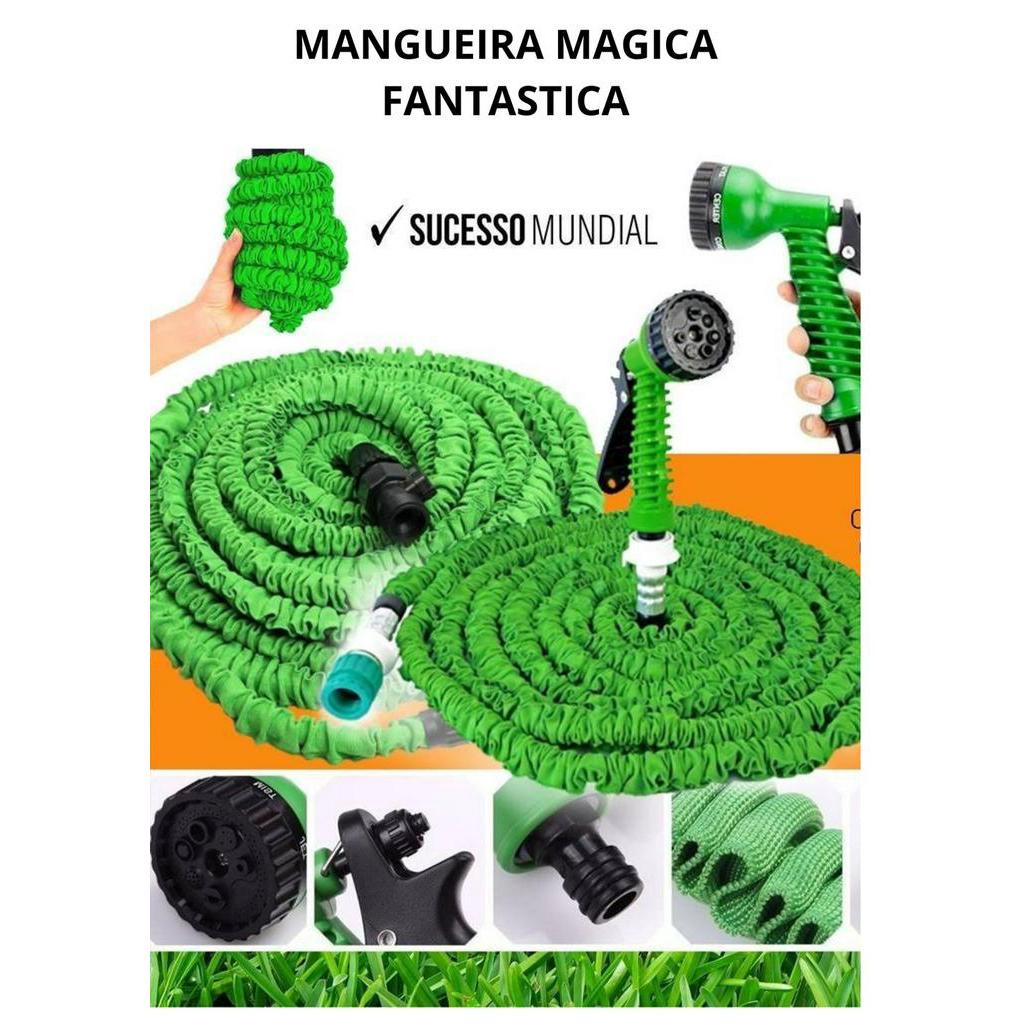 Mangueira Mágica Flexível e Retrátil com 30 metros Elastic, a mais ...