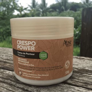 Creme de Pentear Crespo Power Nutritivo - APSE - 500g - 100% VEGANO