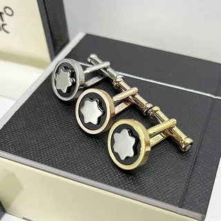 mont Botão Manguito Clássico Hexagram Da Camisa Dos Homens Francês Cuff Lux