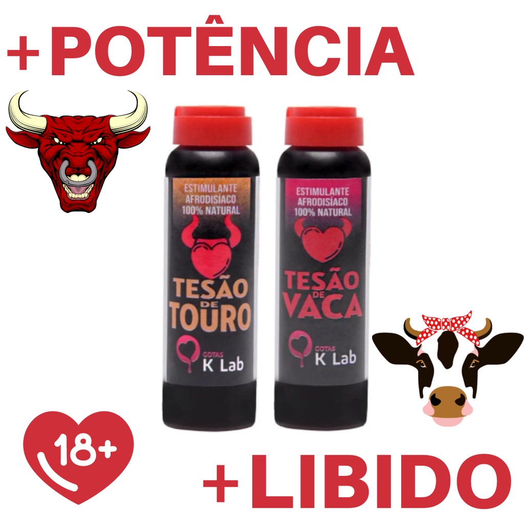 Kit Excitante Natural Tesão De Vaca Tesão De Touro Sex Shop Shopee Brasil 8456