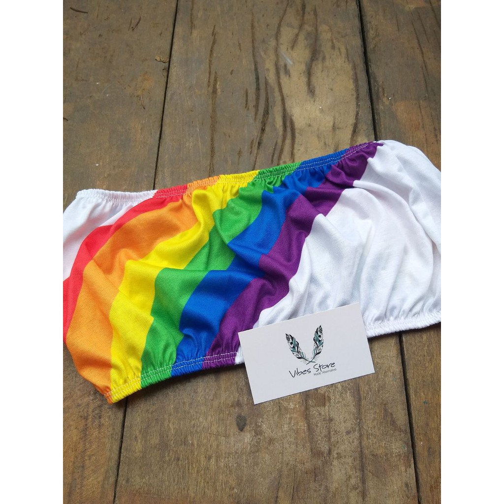 Calça faixa best sale arco iris