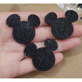 Mickey Preto Grande (48 Adesivos)