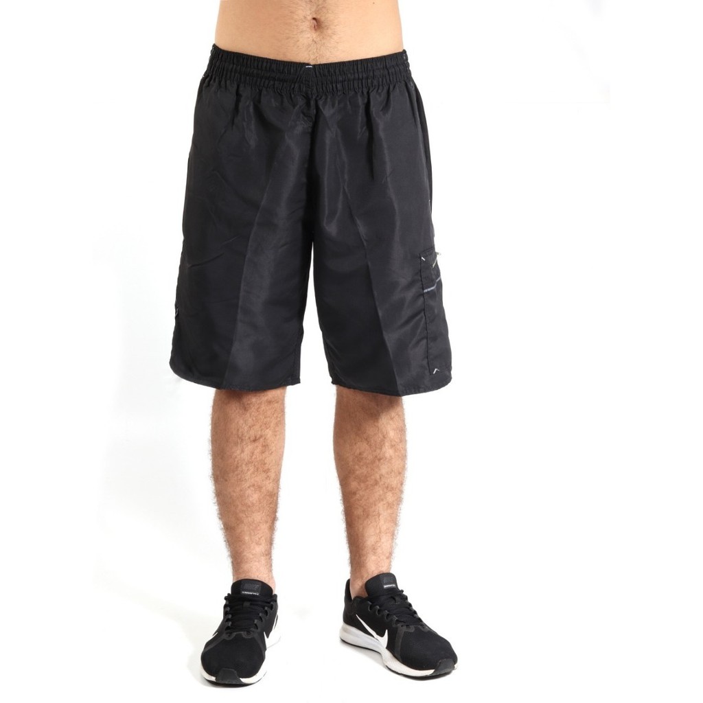 Bermuda masculino Adulto Shorts Longo Treino Poliéster Bolso Lateral