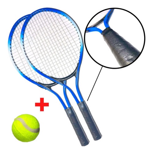 Kit 02 Raquete De Tenis Iniciante + Bola Para TReino | Shopee Brasil